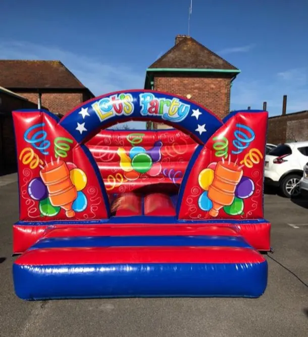 14ft 6 X 11ft 6 X 6ft 6 Wide V Frame Lets Party Red Castle