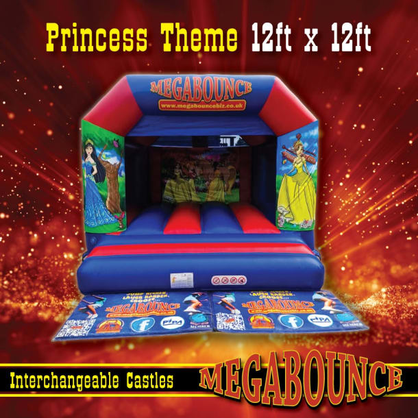12ft X 12ft Princess Themed Bouncy Castle