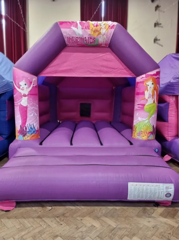 Purple And Pink Mermaid Bouncy Castle