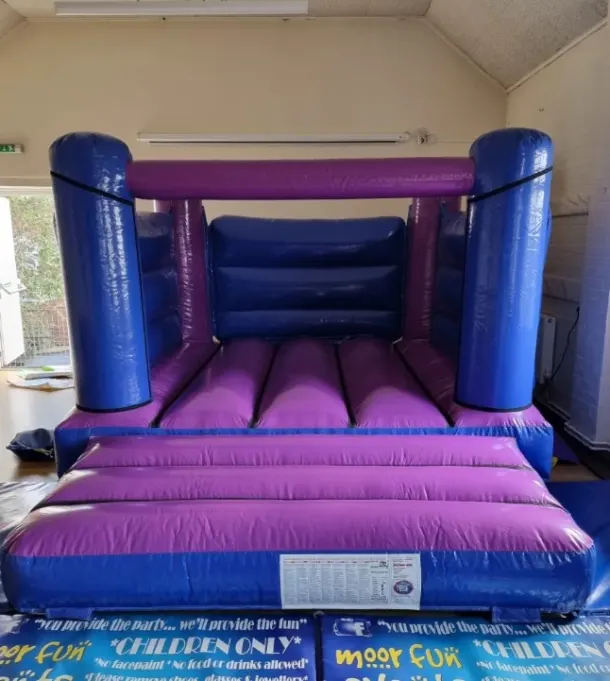 Low Height Purple And Blue 7ft Velcro 11x15ft