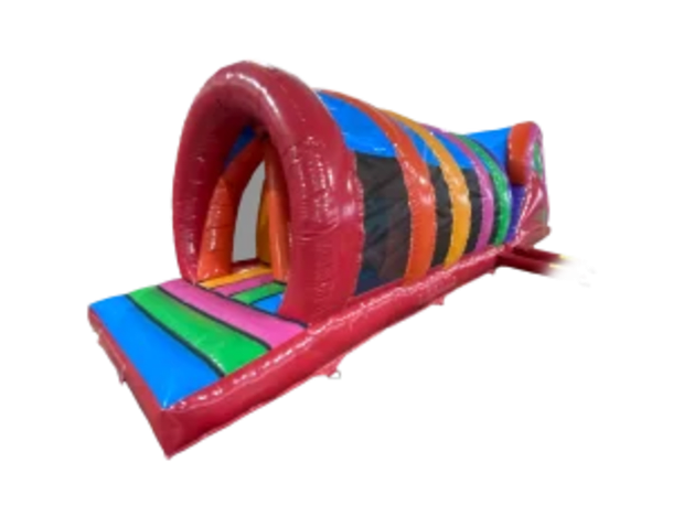 45ft Spiral Multi Coloured Obstacle Course