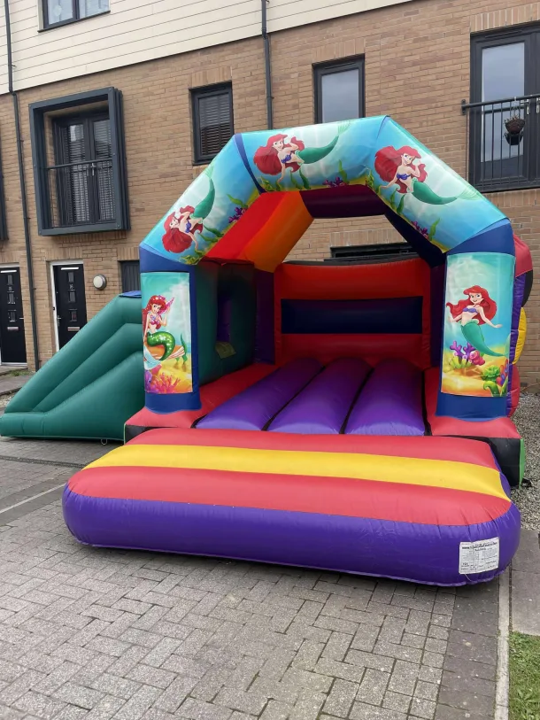 Trolls Bouncy Castle With Slide