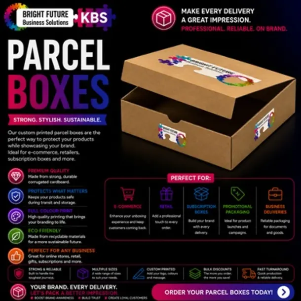 A5 Delivery - Parcel Box With Flap (214 X 152 X 25 Mm)