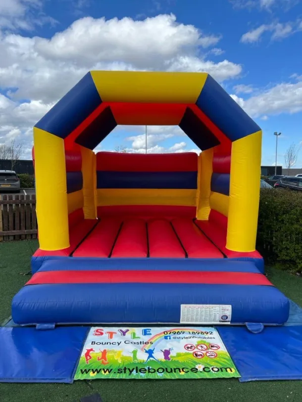 Red Yellow Blue Bouncy Castle 15x15ft