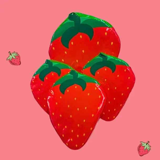 4 X Strawberry Soft Play Shapes