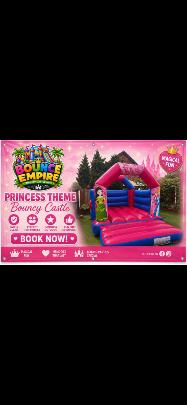 Princess Theme Bouncy Castle