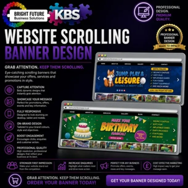 Website Scrolling Banner Design