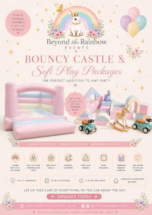 Pastel Package Bouncy Castle And Soft Play