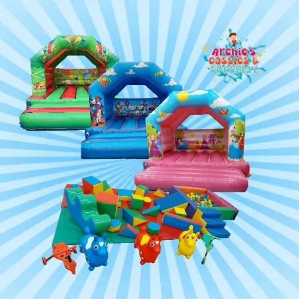 Any 12ft X 12ft Castle And Multicoloured Soft Play Package