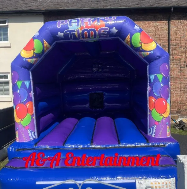 12ft X 12ft Purple And Blue Castle - Party Time Theme