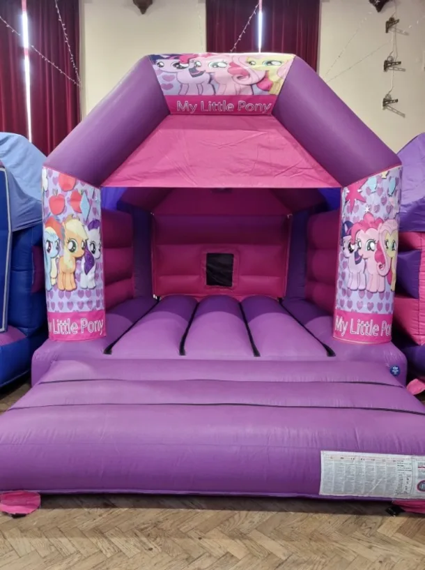 Pink And Purple My Little Pony Bouncy Castle