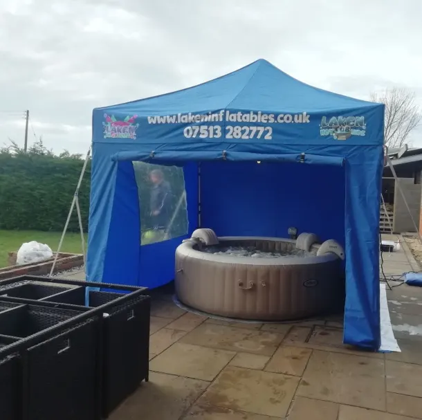 3m X 3m Blue Premium Gazebo