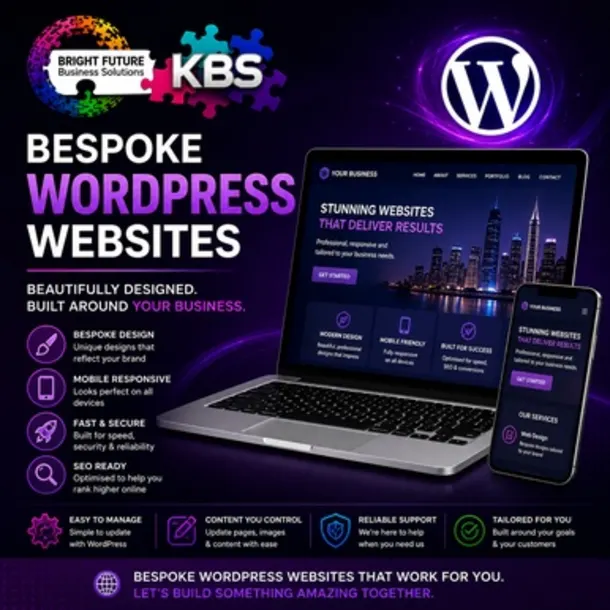 Bespoke Wordpress Website For Any Business With E-commerce