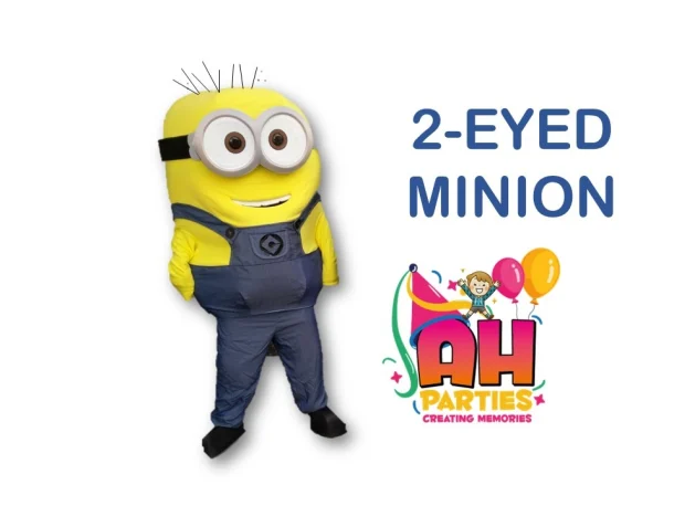 2 Eyed Minion Mascot