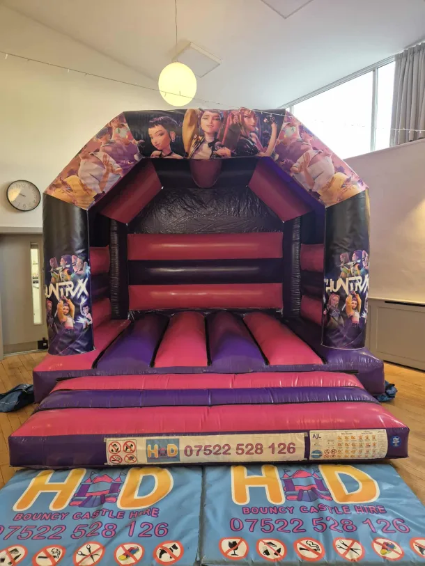K-pop Pink And Purple Bouncy Castle