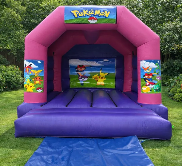 15ft X 12ft Pink And Purple Castle -pok�mon  Theme