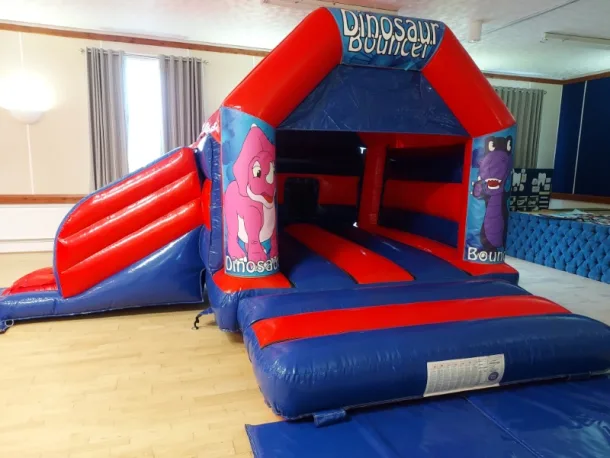 15ft X 16ft Disco Dinosaur Bouncy Castle With Slide
