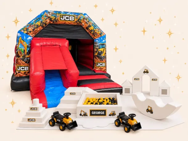 Jcb Digger Castle And Soft Play Package
