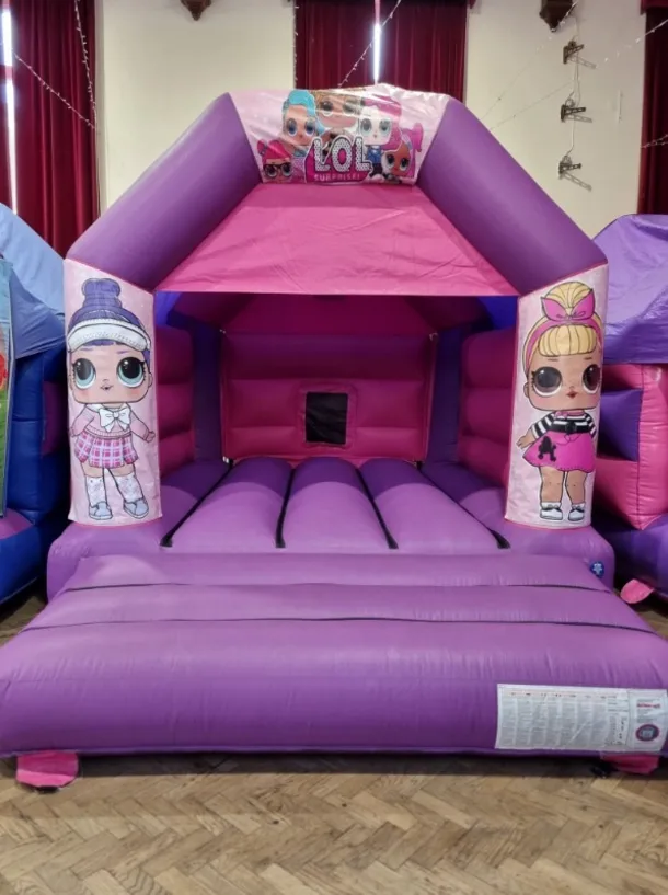 Purple And Pink Lol Bouncy Castle