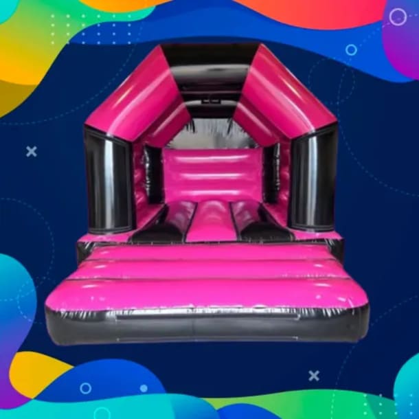 12ft X 14ft - Black A Pink Bouncy Castle