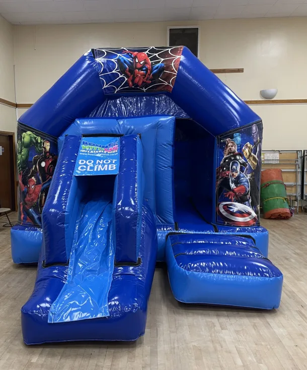 Blue Bounce-slide Superhero