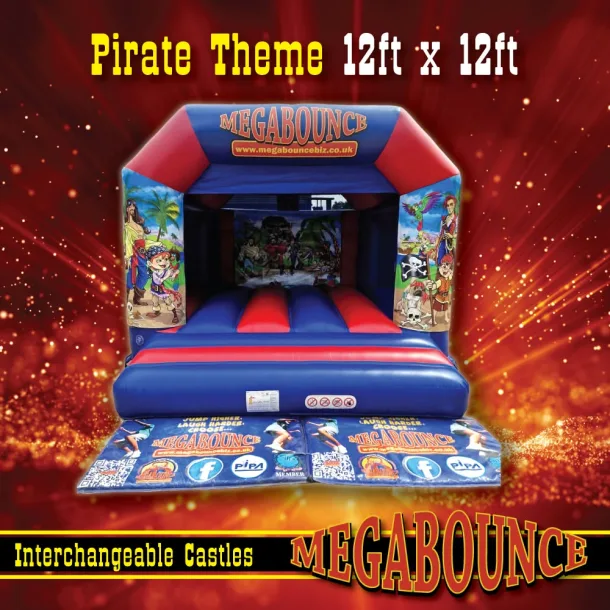 12ft X 12ft Pirate Themed Bouncy Castle