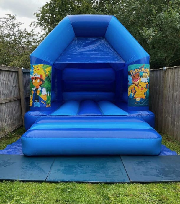 12ft X 14ft Pokemon Shades Of Blue Bouncy Castle