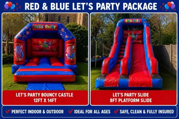Red And Blue Lets Party Package