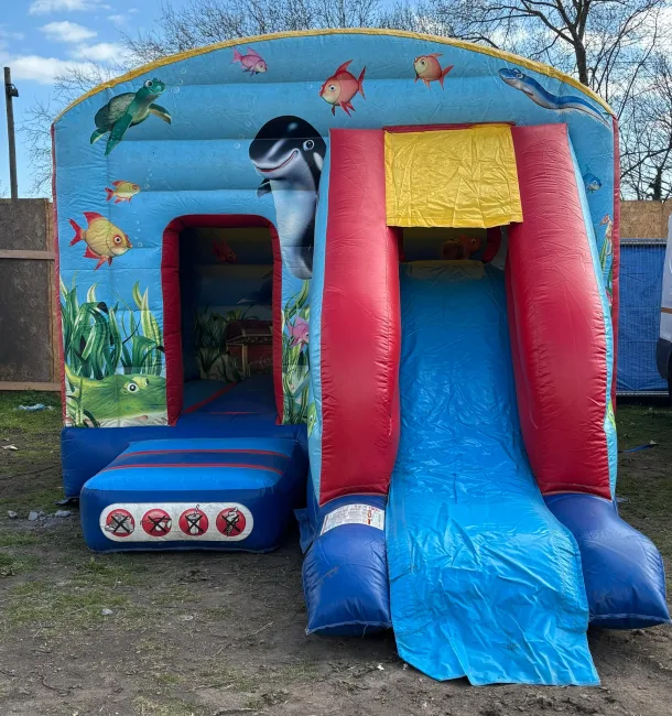 Under The Sea Combo Bouncy Castle And Slide