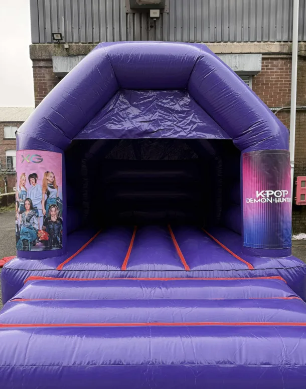 Kpop - Purple 12ft X 14ft Bouncy Castle