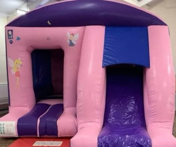 Amazing Pink And Purple Fairy Bouncy Castle Hire