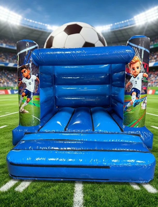 Blue World Cup Football  H Frame