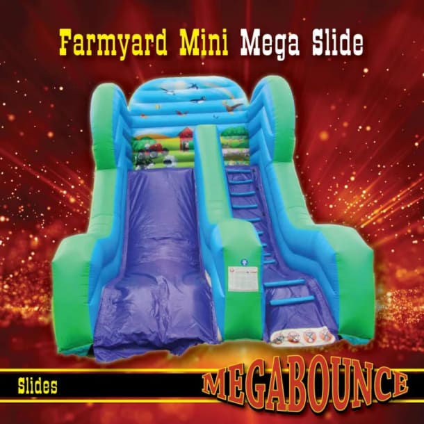 19ft Farmyard Mini Mega Slide