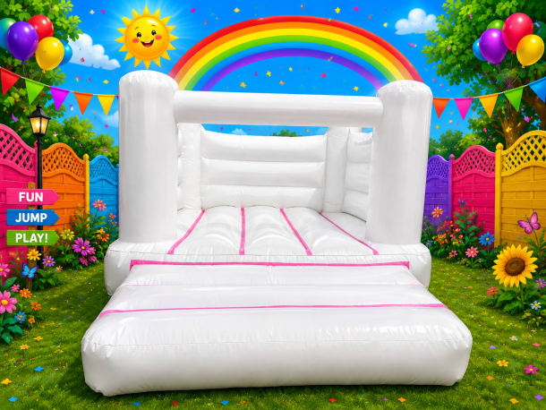 Indoor White And Pink 12ft X 14ft