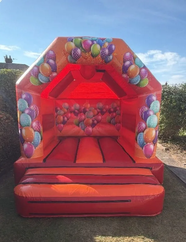 10x12ft Red And Orange Celebration Castle