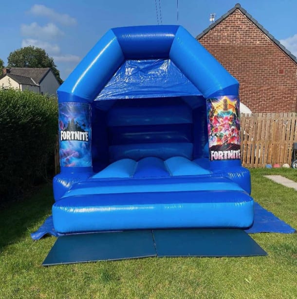 12ft X 14ft Fortnite Shades Of Blue Bouncy Castle