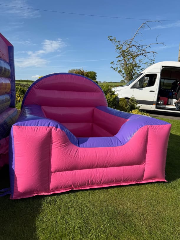 Pink And Purple Inflatable Ball Pit Hire
