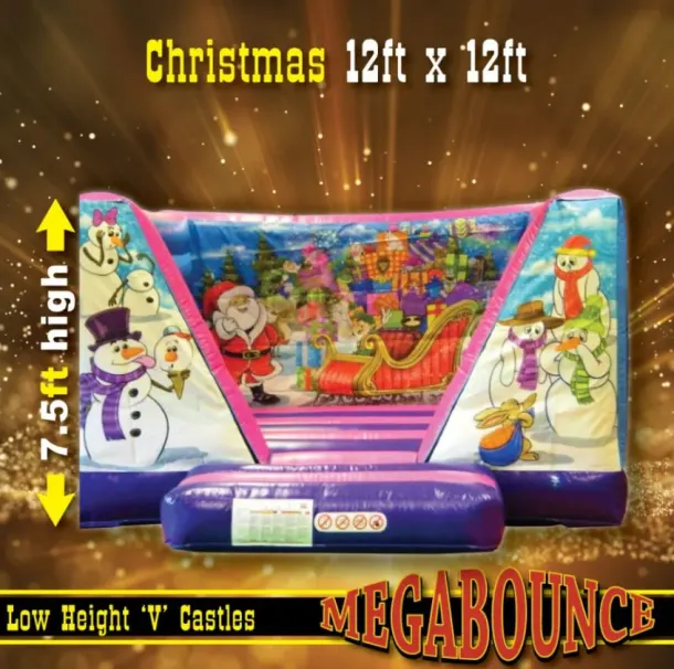12ft X 12ft Low Height Christmas Bouncy Castle
