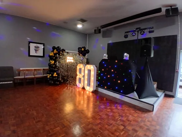 Mobile Disco And 2x Led Numbers Package