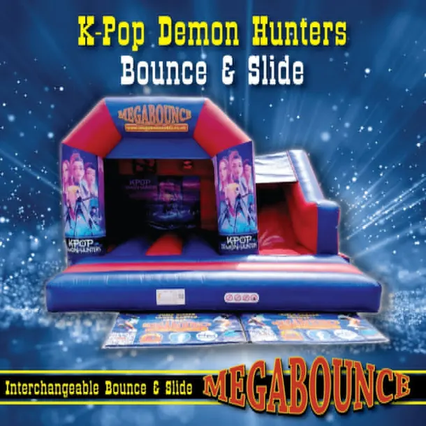 15ft X 15ft K Pop Demon Hunters Themed Bouncy Castle