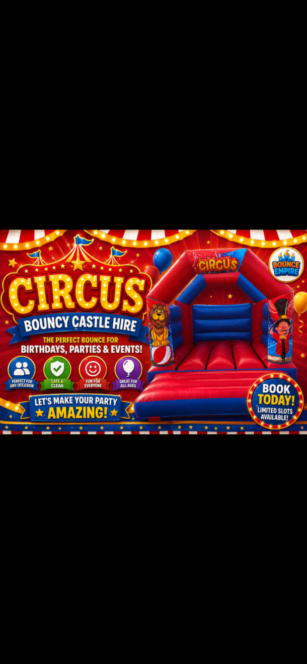 Circus Theme Bouncy Castle