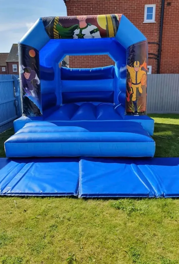 Superheroes Blue Castle