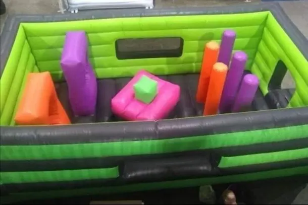 Green Inflatable Assault Course