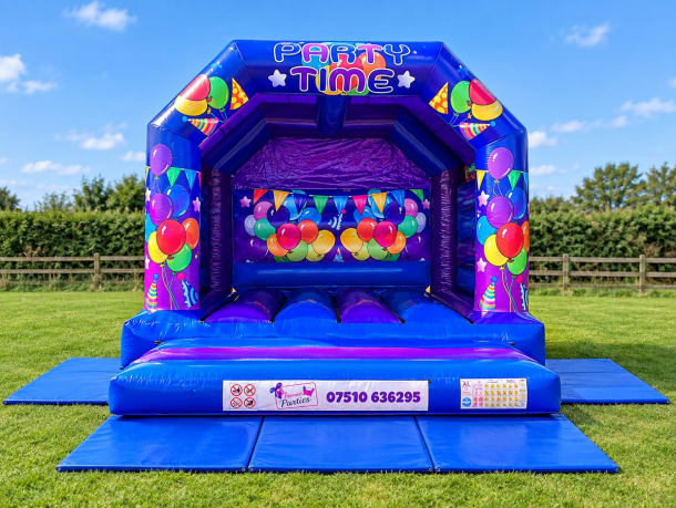 Large Purple Party Time Castle