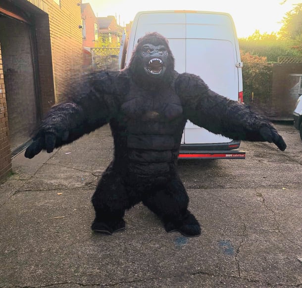 Advertising Gorilla Costume Cosplay