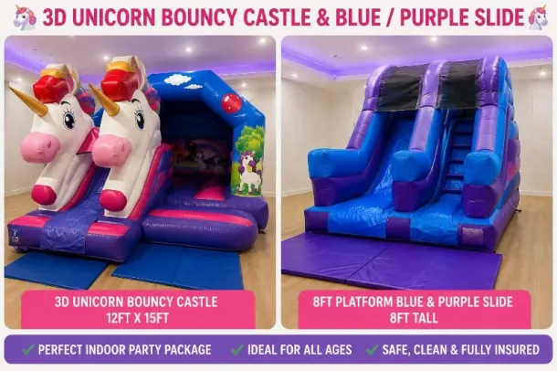3d Unicorn And Slide Package