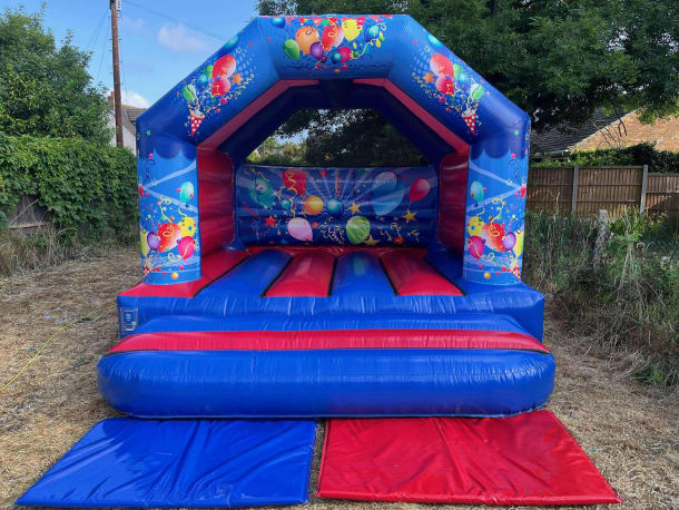 Blue And Red Party Castle