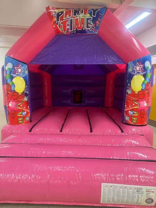 Party Time Pink Bouncy Castle