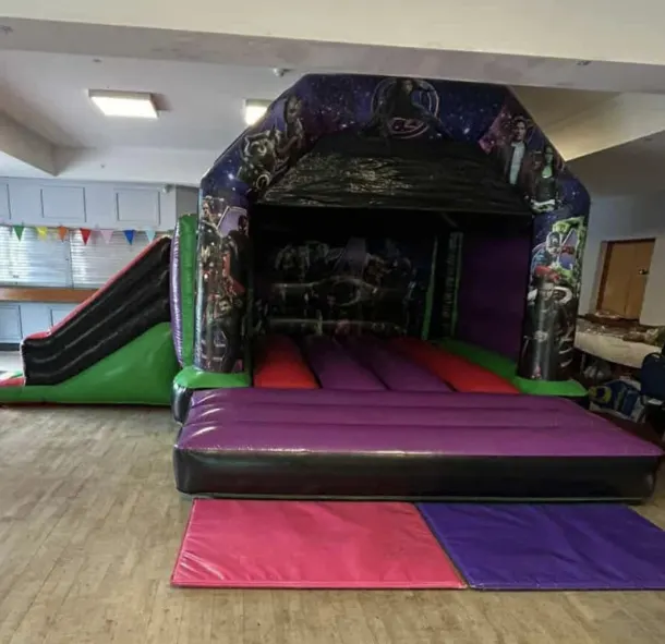 Avengers Bouncy Castle With Slide