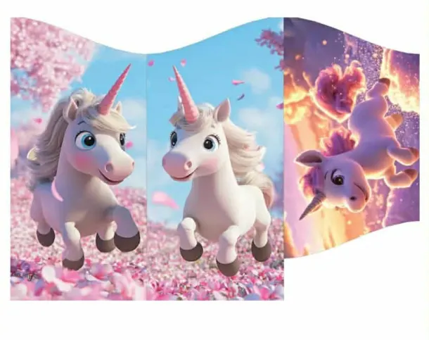 The Cute Unicorn Multicoloured Bounce And Slide